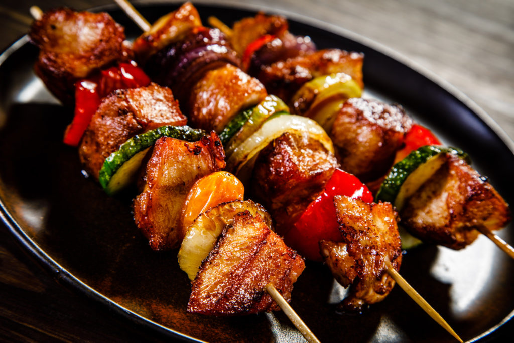 Brochettes de boeuf maison