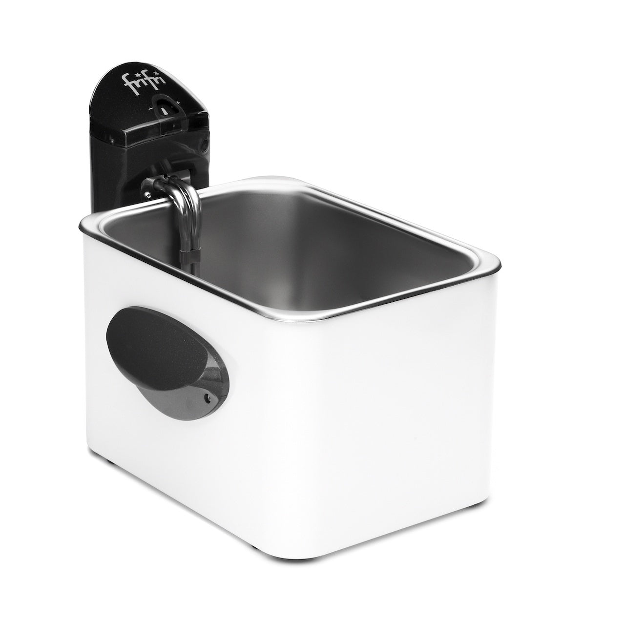 Witte en zwarte friteuse.