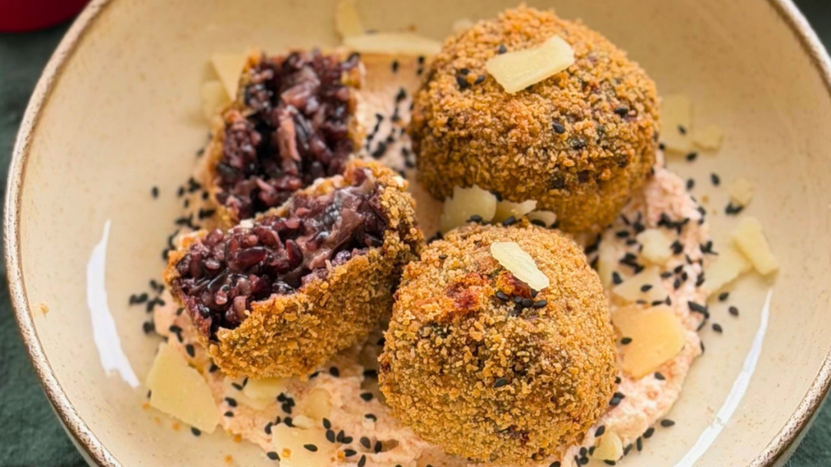 Halloween : Arancini croustillants aux champignons
