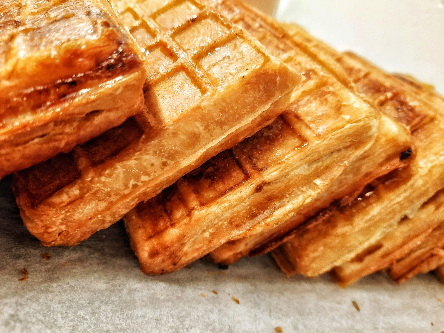 Gaufres fourrées frangipane