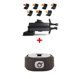 Pack : Dessert - comprend un gaufrier rotatif avec assiettes interchangeables et une chocolatière, le combo parfait pour créer de délicieux desserts maison.