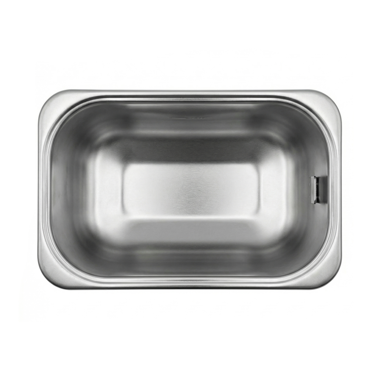 Vue de dessus de la Cuve pour friteuse Expert 2,5L avec un design rectangulaire en acier inoxydable, des coins arrondis et une surface intérieure lisse, compatible avec les modèles F1900.